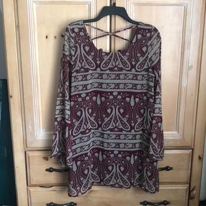 Maroon Renaissance Dress
